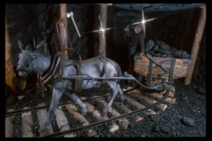 Coal mine walk-through.
