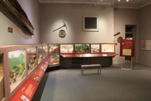 Mining dioramas about mining events and types in history.
